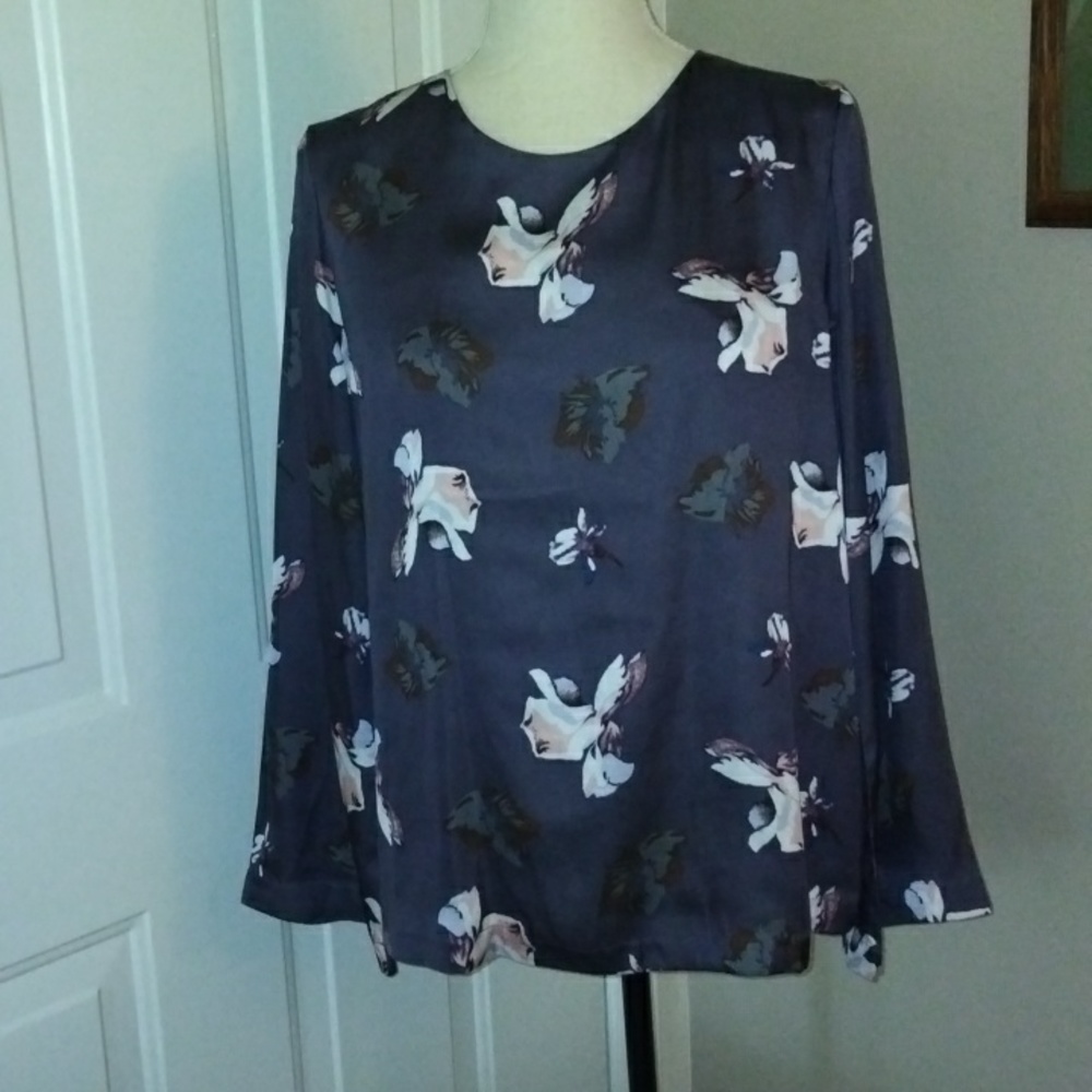 Banana Republic Floral Blouse Size M